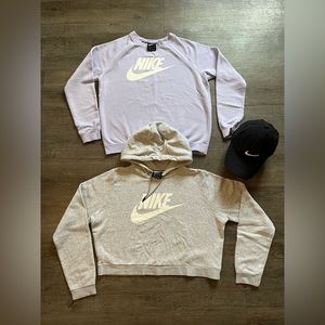 Nike sweatshirt, hoodie and hat